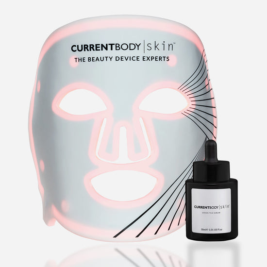 CurrentBody Skin Masque LED Visage & Sérum au thé vert